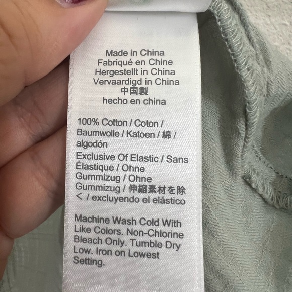 J. Crew Smocked Ruffle Gauze Sleeveless Top Mint Green Size M - Picture 9 of 10